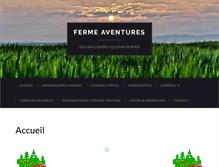Tablet Screenshot of ferme-aventures.ch